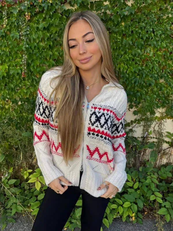 Cozy Knit Zip-Up Sweater | SW236 sold by Artizan