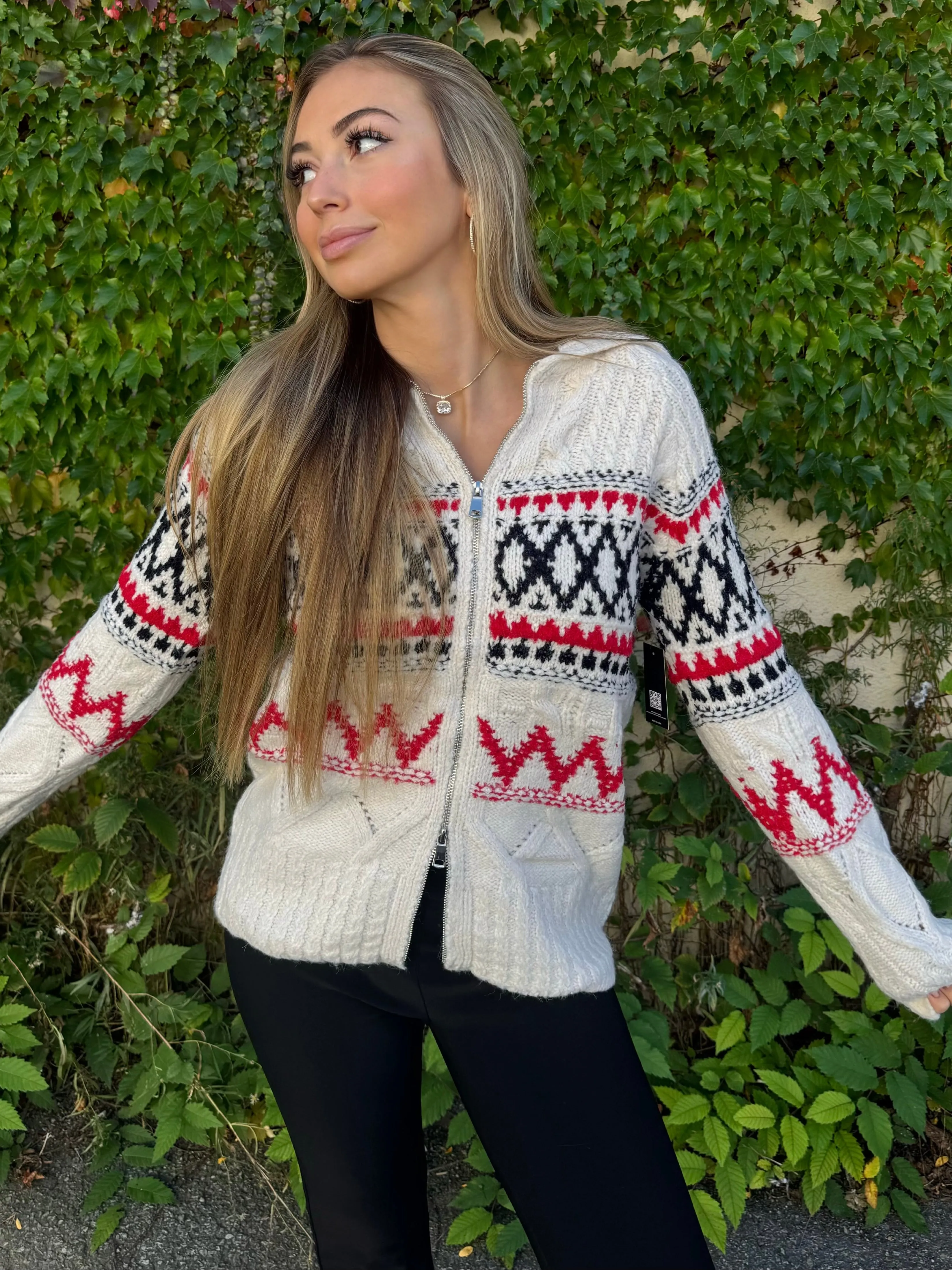 Cozy Knit Zip-Up Sweater | SW236 sold by Artizan product image thumbnail 2