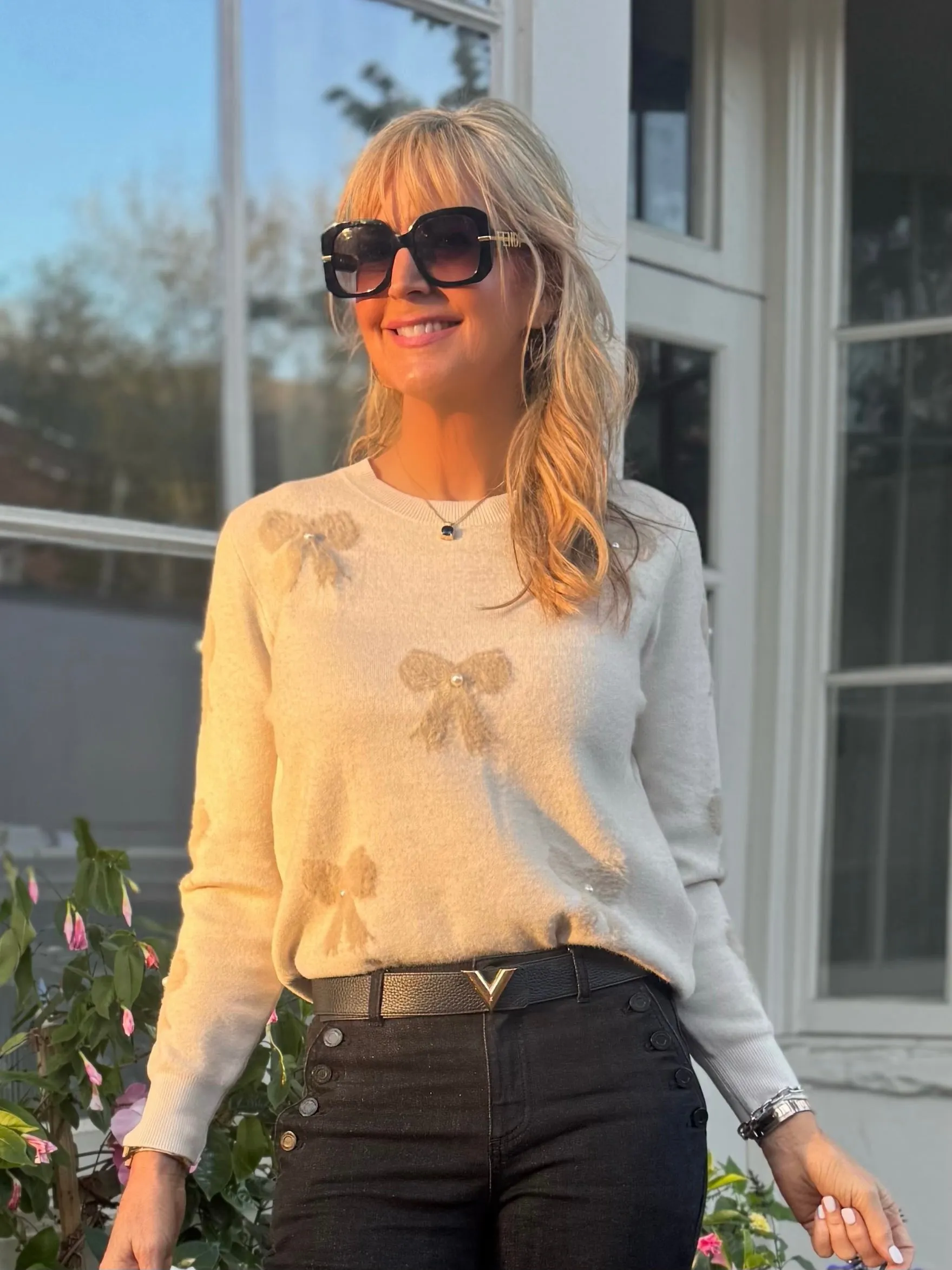 Ultra-Soft Bow Sweater | SW237 sold by Artizan