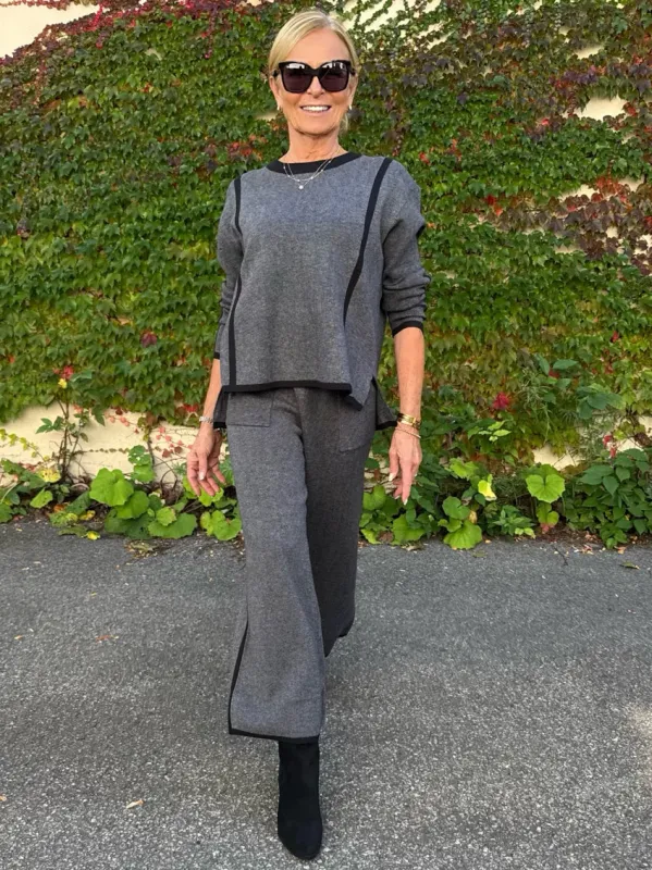 Trendy Super Soft Contrast Pant | PA234 made by Elle
