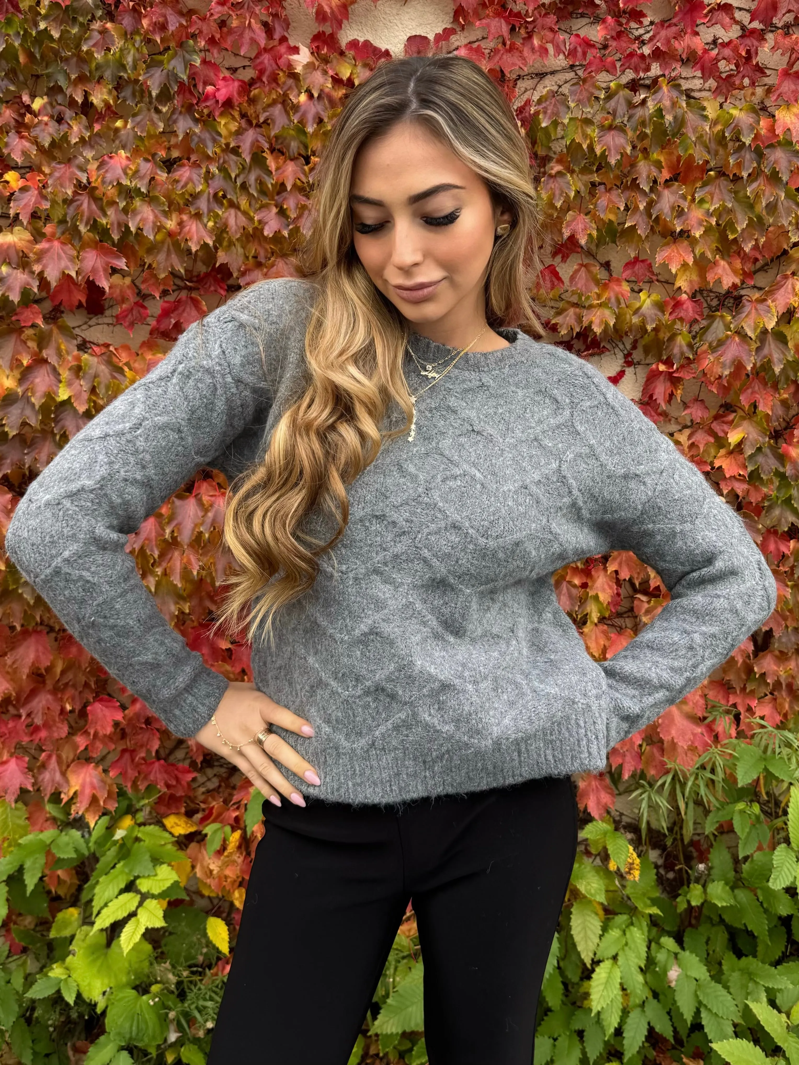 Cozy Cable Knit Sweater | SW247 sold by Artizan