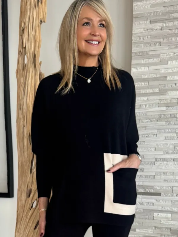 Sweater With Contrast Pocket | SW252 sold by Artizan