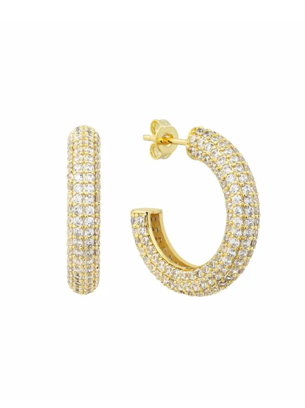 Frosted Hoop Earrings sold by Artizan