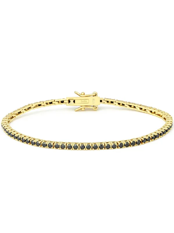 Midnight CZ Tennis Bracelet sold by Artizan