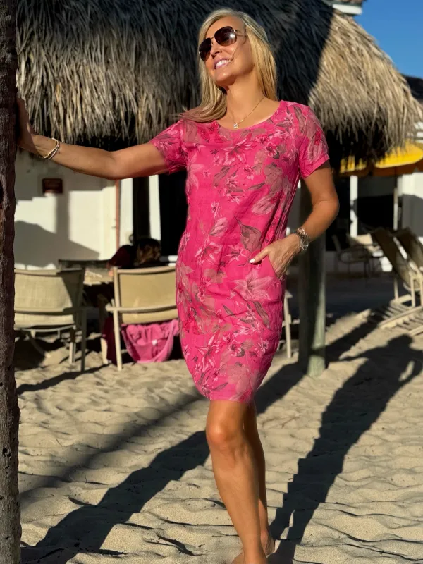 100% Linen Italian Dress | D208 sold by Artizan