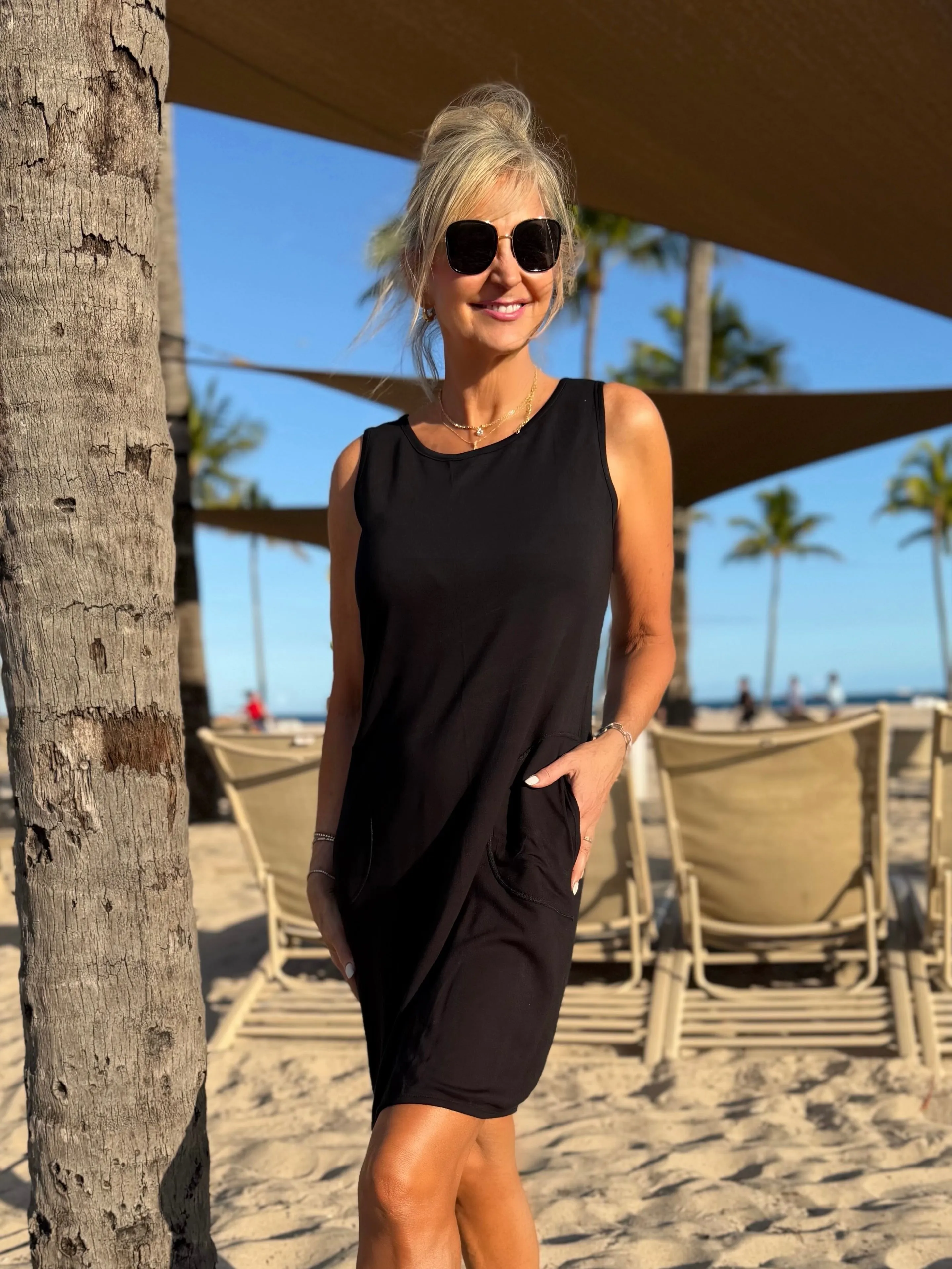 Reversible A-Line Dress With Pockets | D214 sold by Artizan product image thumbnail 4