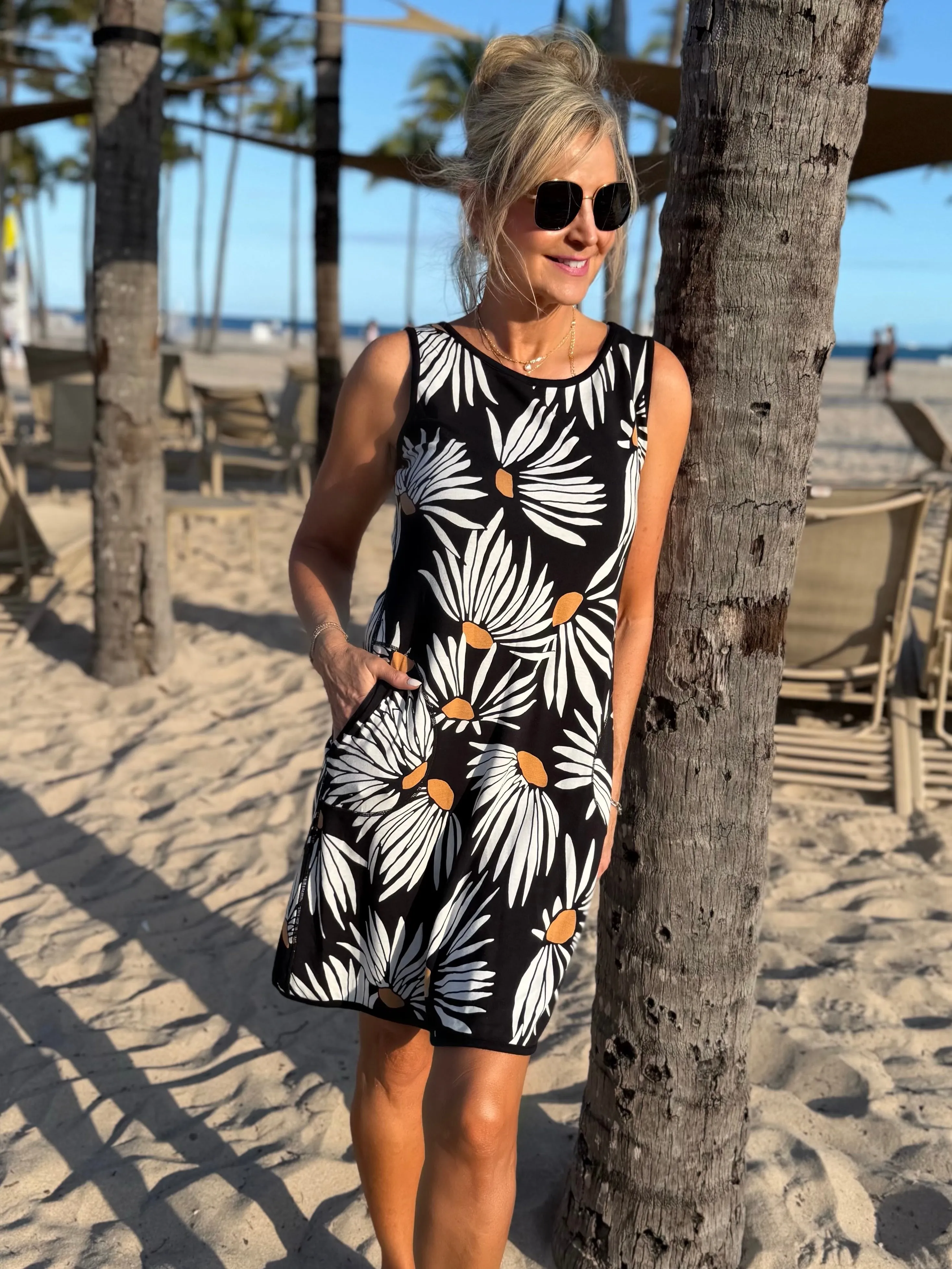 Reversible A-Line Dress With Pockets | D214 sold by Artizan product image thumbnail 5