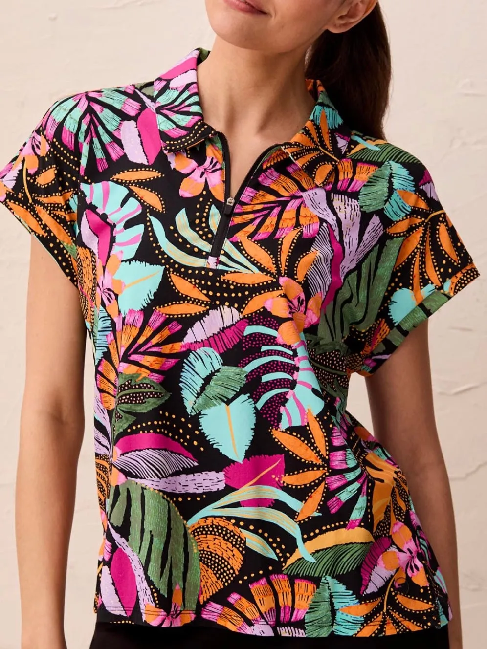 Athleisure Quarter-Zip Polo Top | T291 sold by Artizan product image thumbnail 4