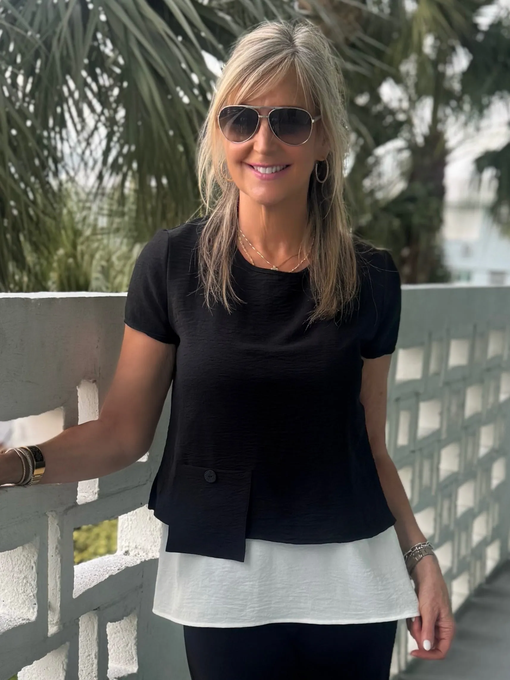 2-Piece Asymmetrical Party In The Back Fooler Top | T238 sold by Artizan