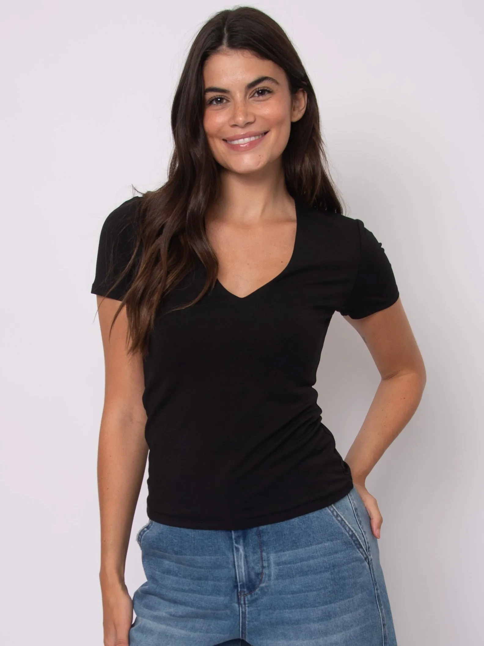 Cotton V-Neck Tee | T318 sold by Artizan