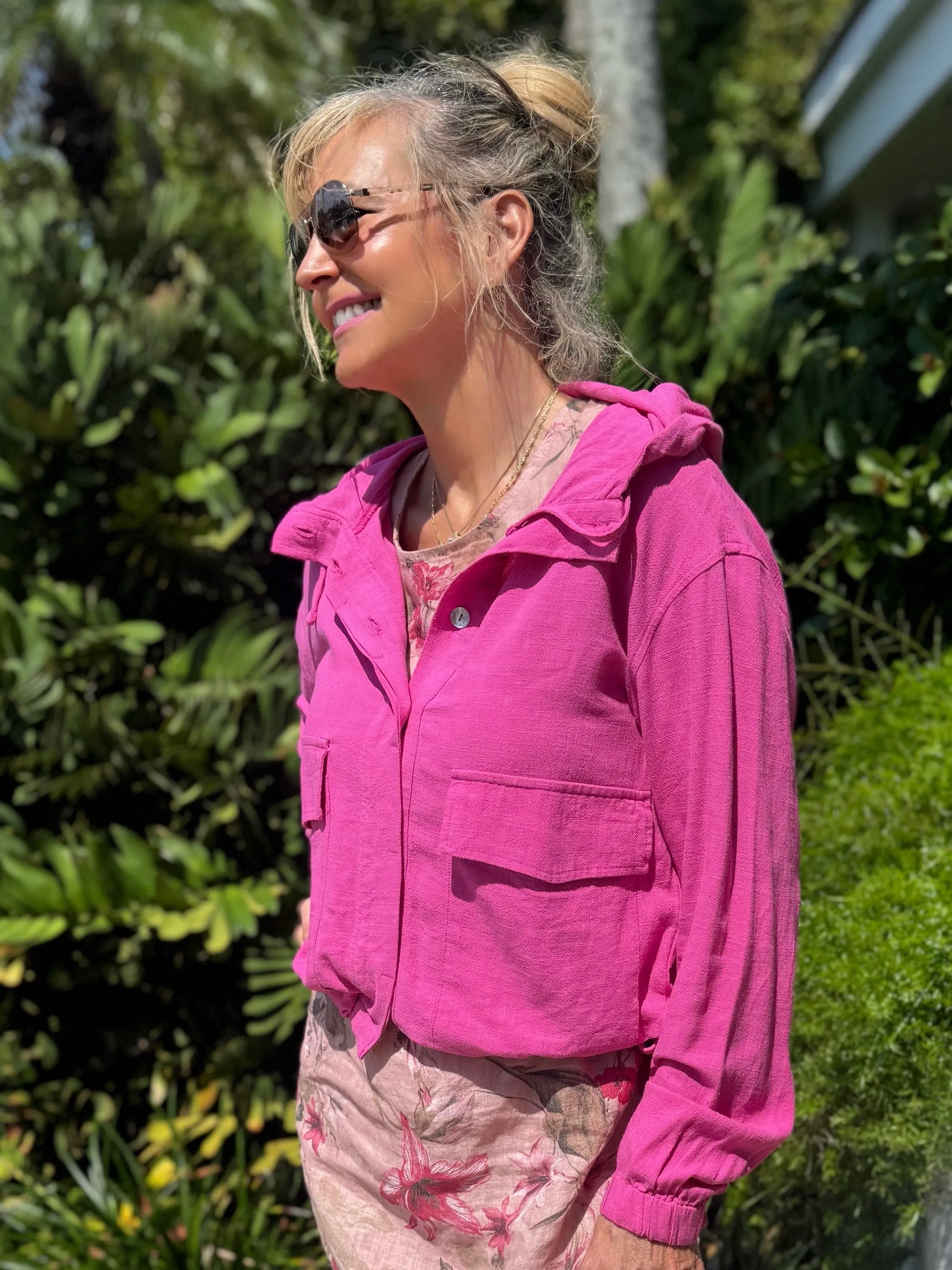 Lightweight Button-Front Hooded Jacket | JK243 sold by Artizan