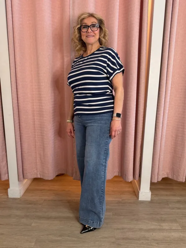 Flattering High Rise Wide Leg Jean | JN219 made by RD Style