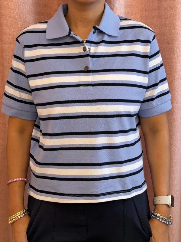 Cool Girl Striped Polo | T330 made by RD Style