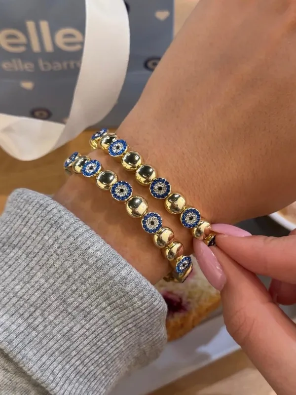 Blue Spacer Protection Bracelet made by Artizan