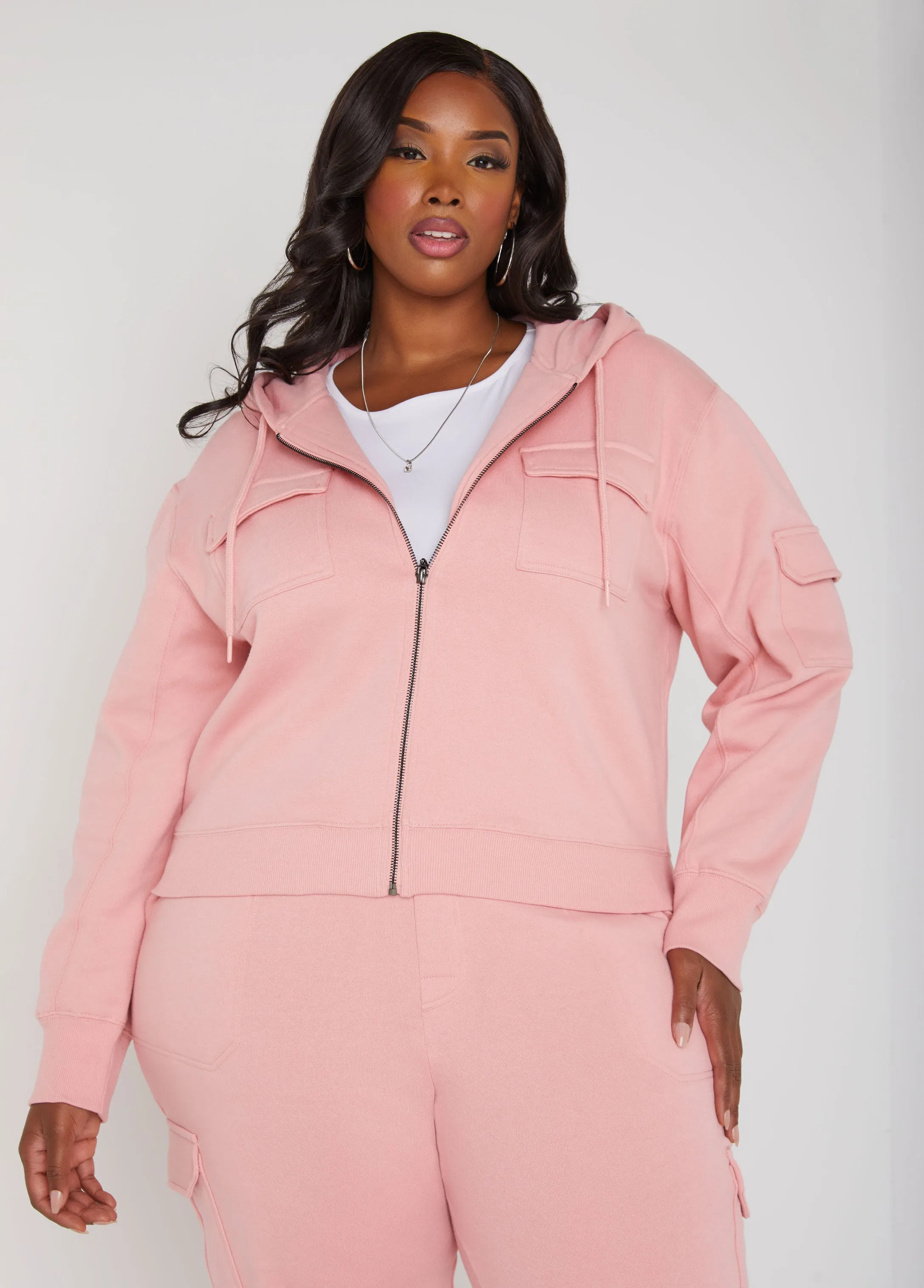 Cargo Hoodie sold by Ashley Stewart