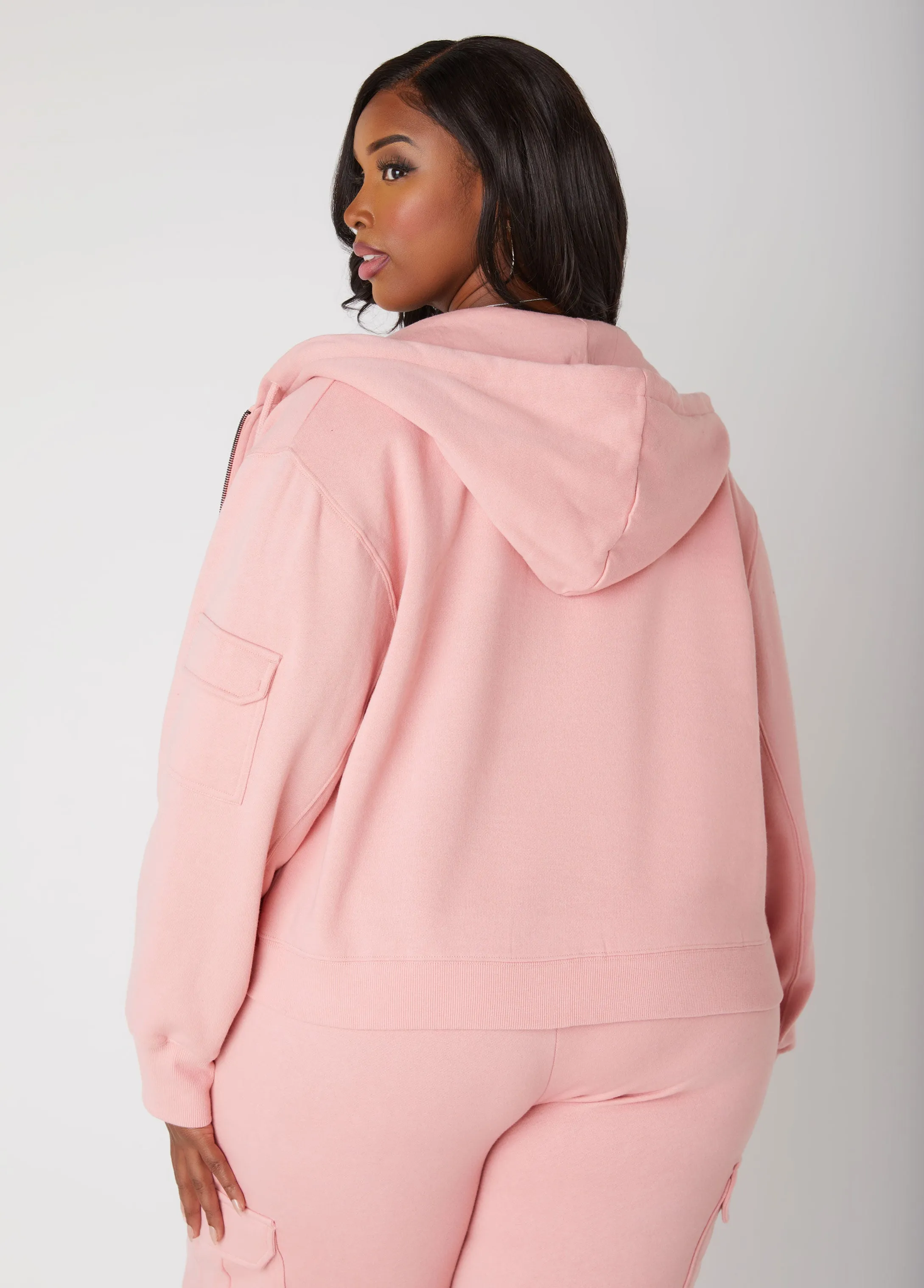 Cargo Hoodie sold by Ashley Stewart product image thumbnail 2