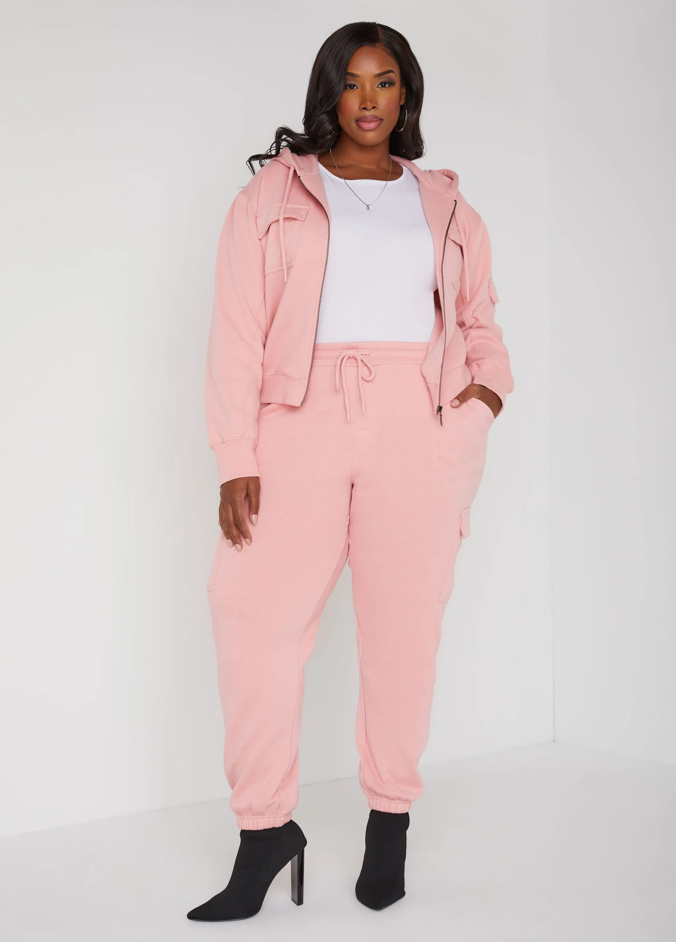 Cargo Hoodie sold by Ashley Stewart product image thumbnail 3