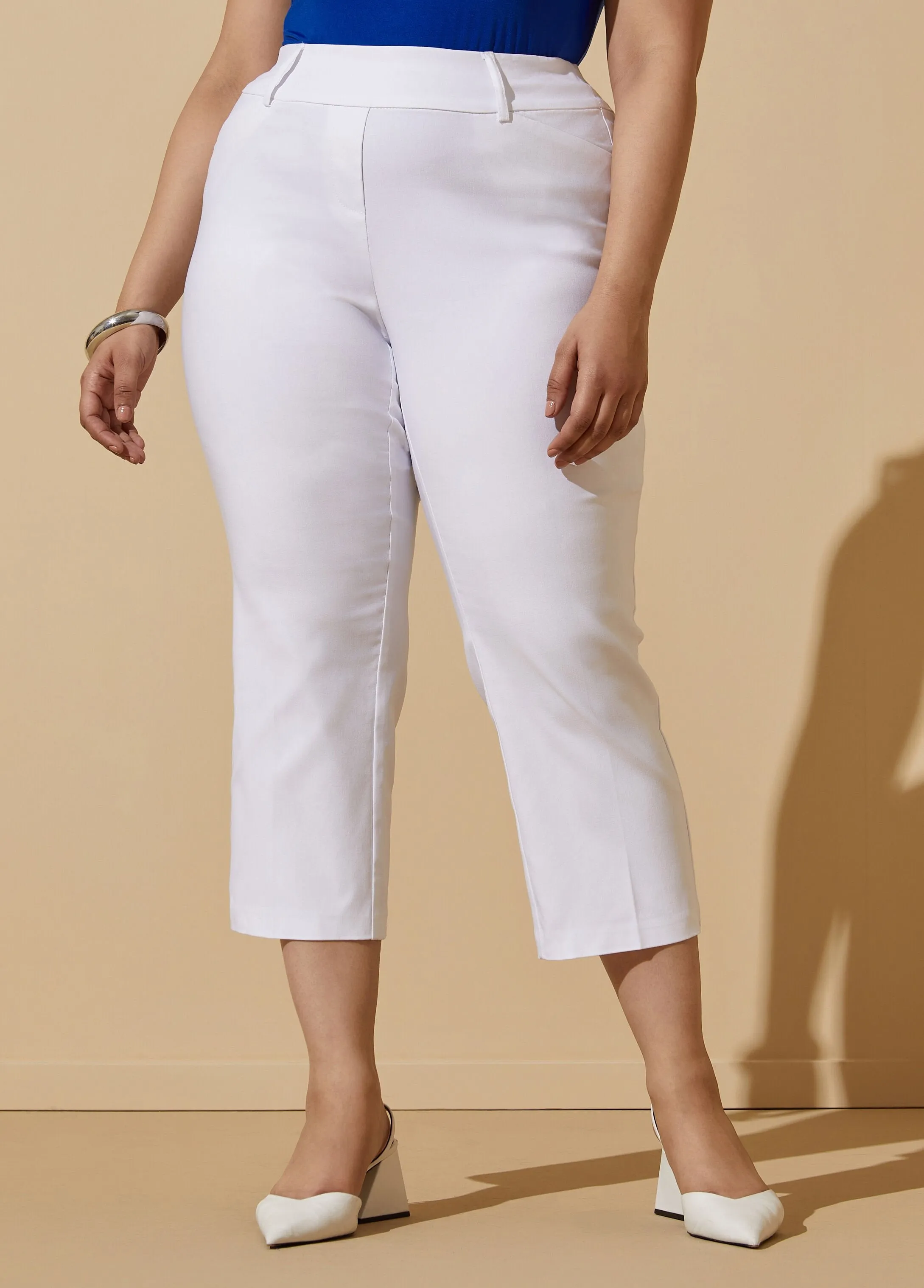 Pull On Stretch Twill Capri sold by Ashley Stewart