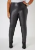 Ponte And Faux Leather Leggings sold by Ashley Stewart
