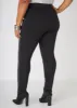 Ponte And Faux Leather Leggings sold by Ashley Stewart