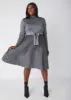 Pleated Lurex™ Sweater Dress sold by Ashley Stewart