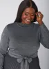 Pleated Lurex™ Sweater Dress sold by Ashley Stewart