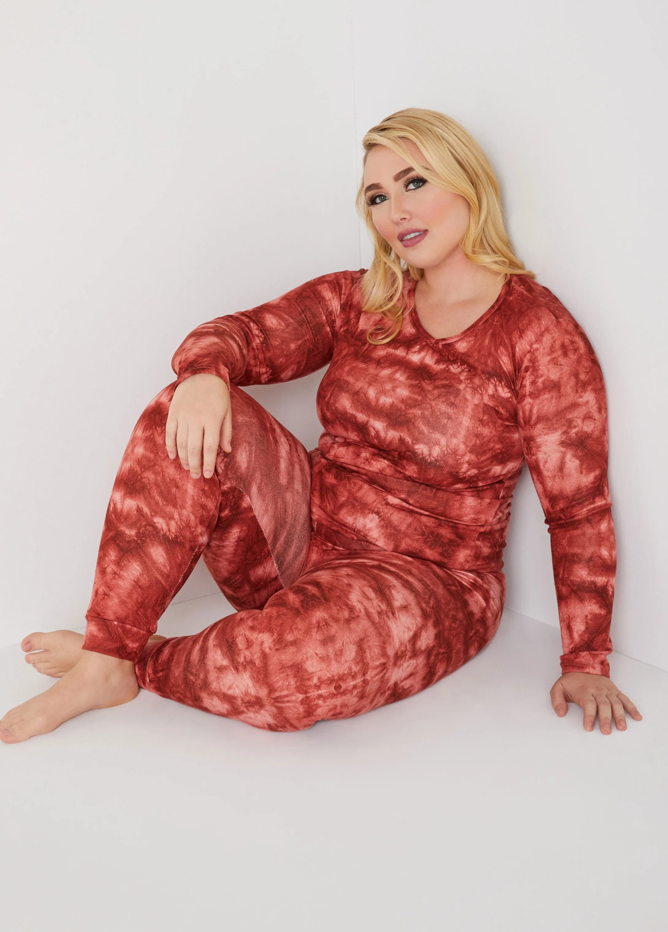Joan Vass Tie Dyed PJ Set sold by Ashley Stewart product image thumbnail 3