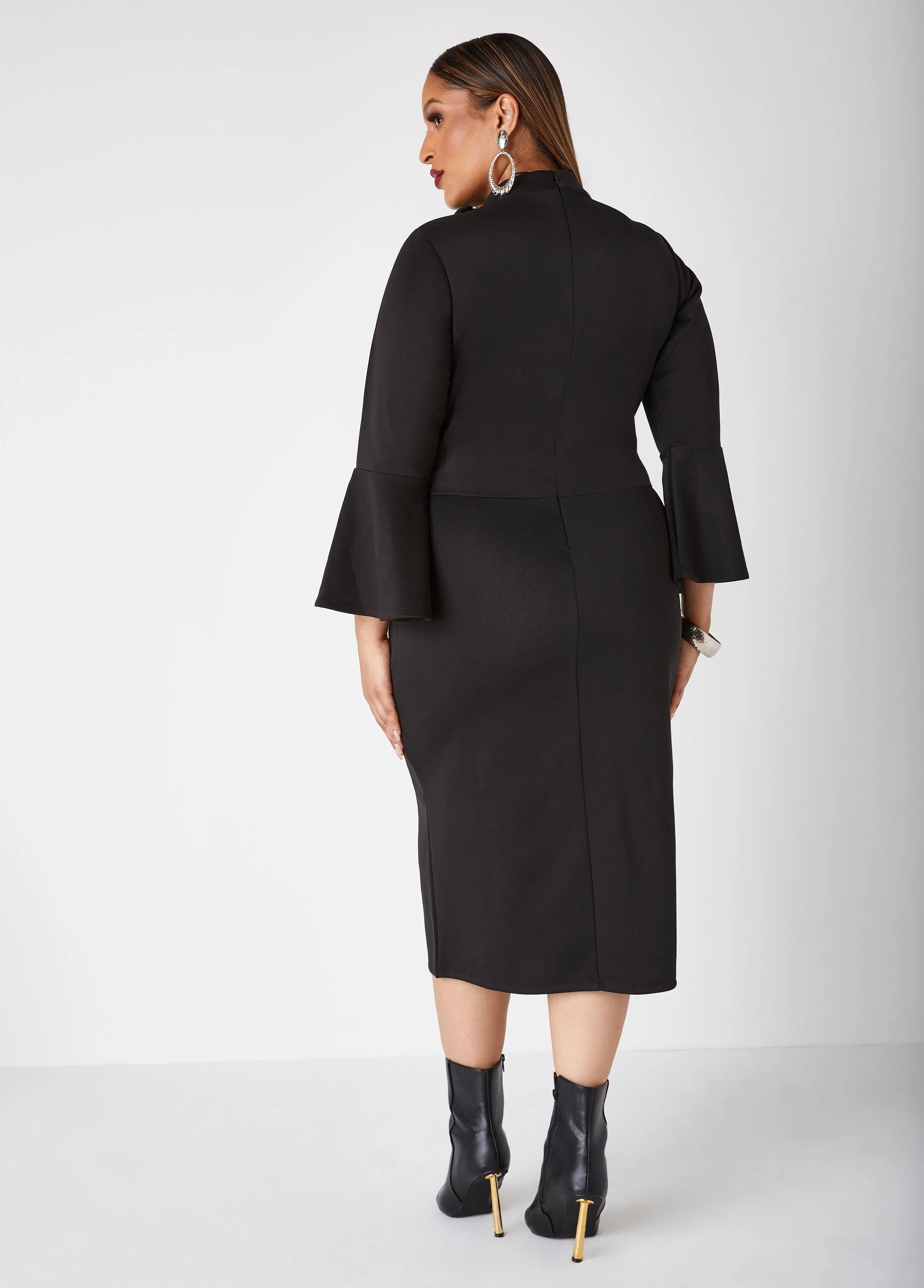 Knot Detailed Bodycon Dress sold by Ashley Stewart product image thumbnail 2