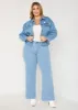 Crystal Cutout Denim Jacket sold by Ashley Stewart