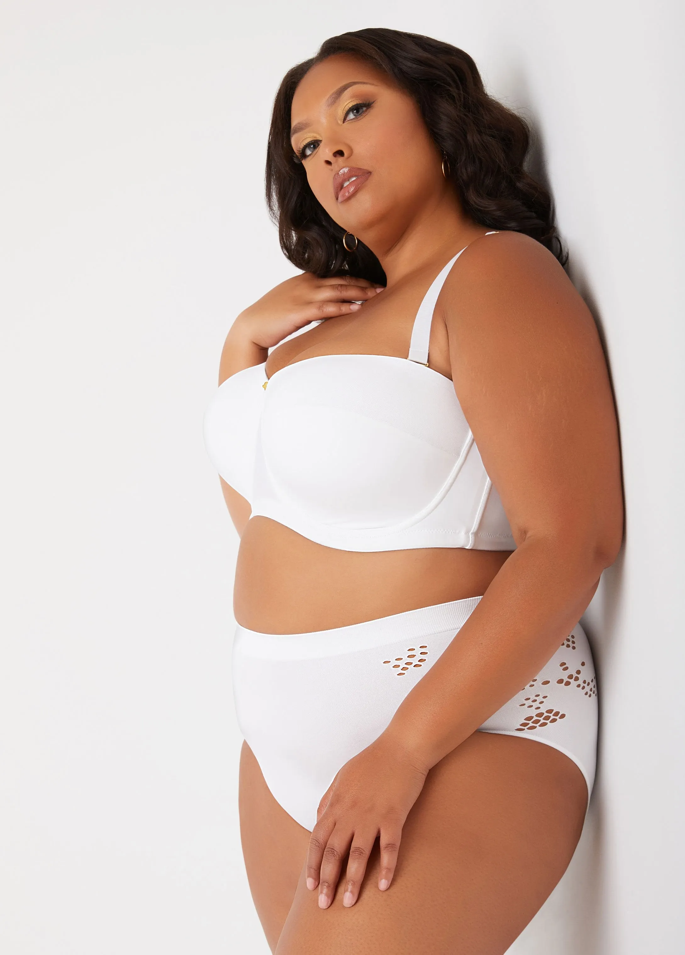 Mesh Convertible Butterfly Bra sold by Ashley Stewart product image thumbnail 4