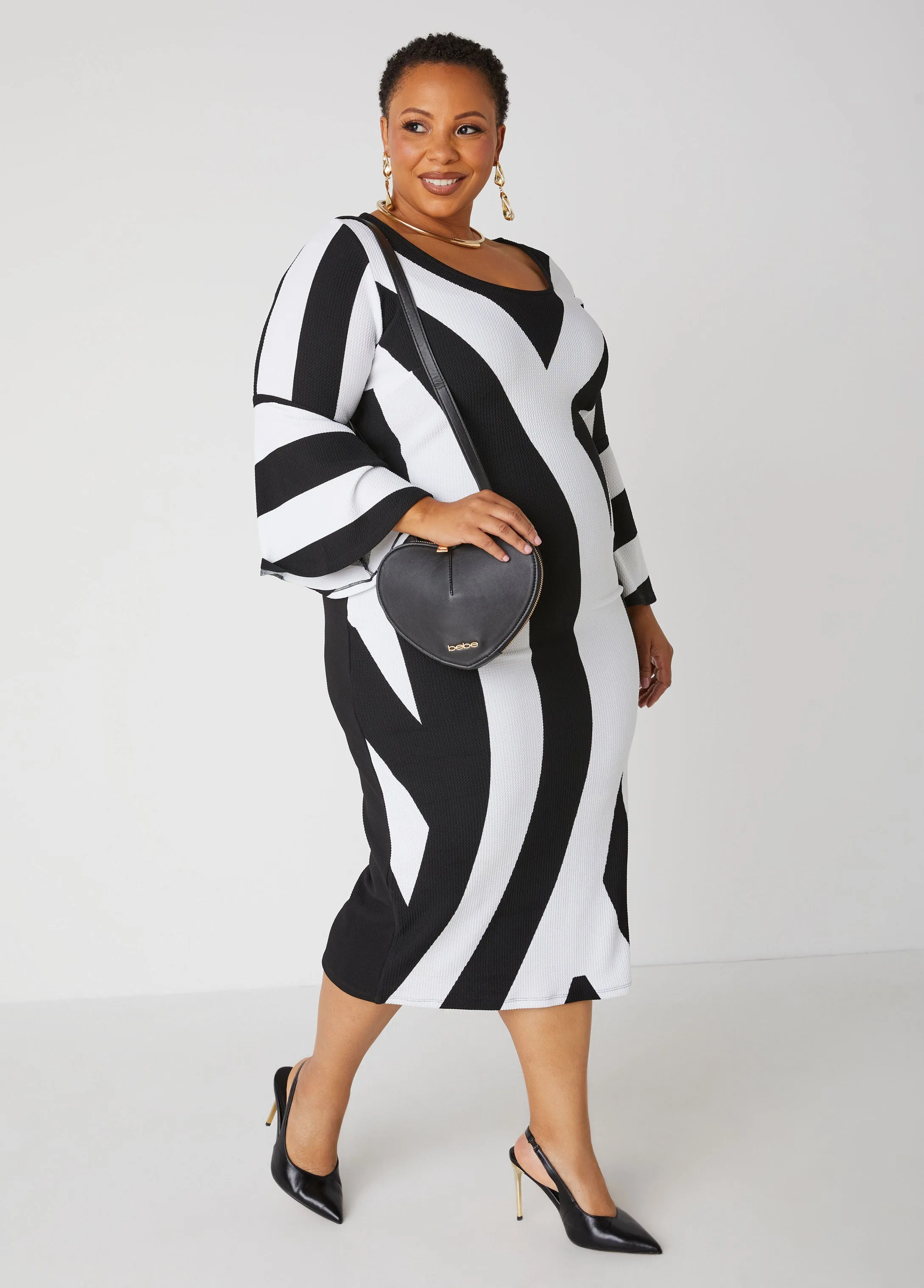 Bebe Malou Heart Crossbody sold by Ashley Stewart product image thumbnail 5
