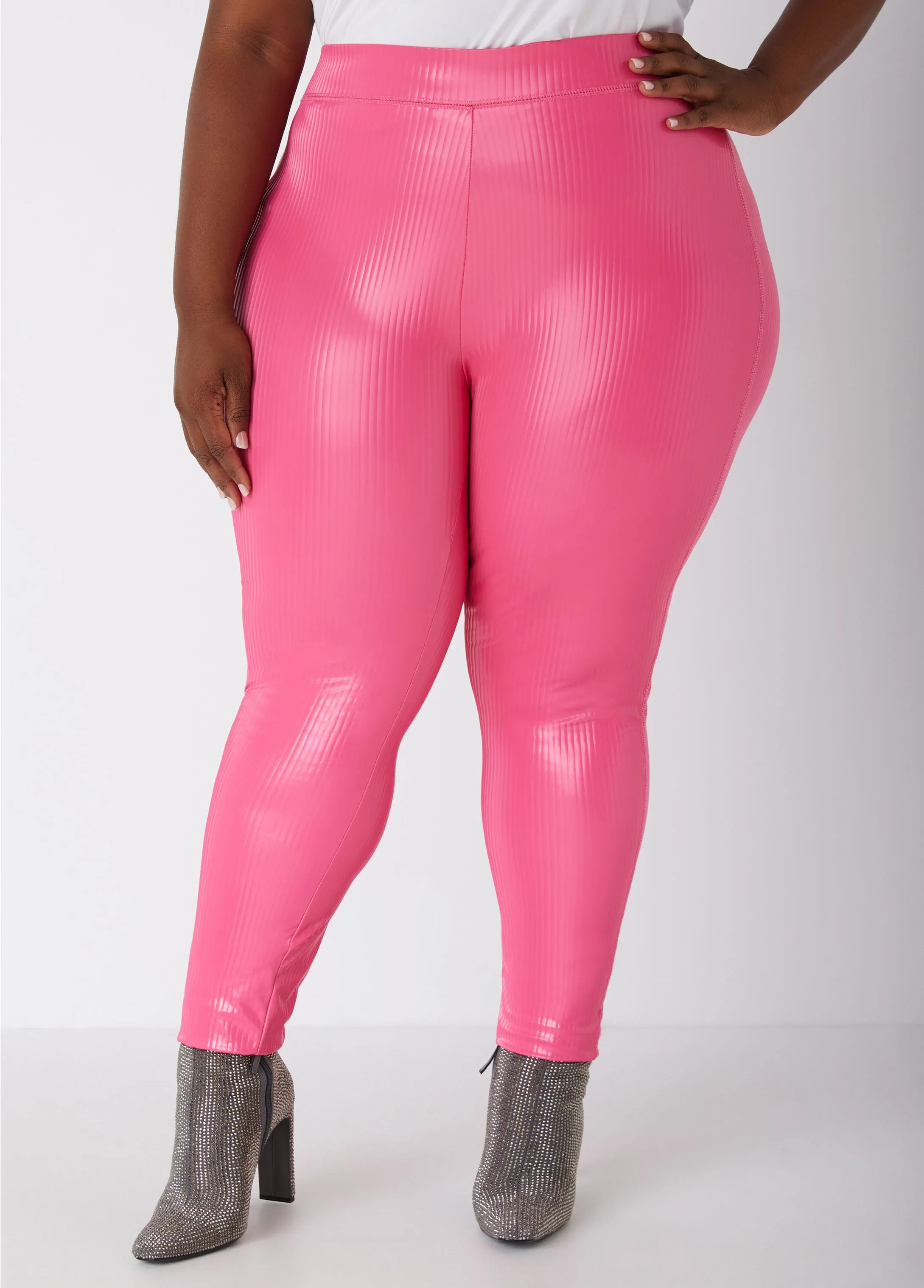 Stripe Liquid Leggings sold by Ashley Stewart product image thumbnail 3