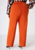 High Rise Straight Leg Trousers sold by Ashley Stewart