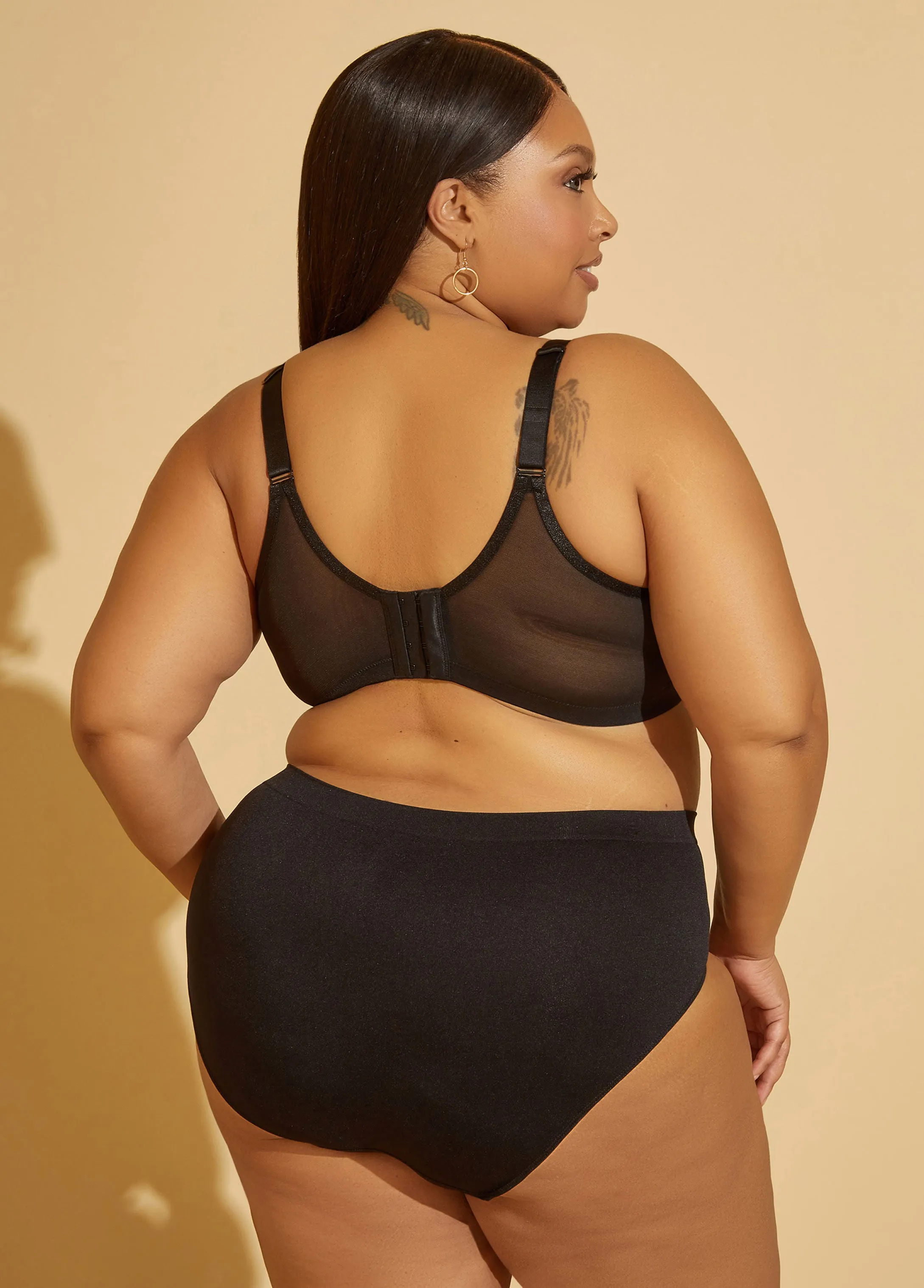 Lace And Mesh Underwire Bra sold by Ashley Stewart product image thumbnail 2