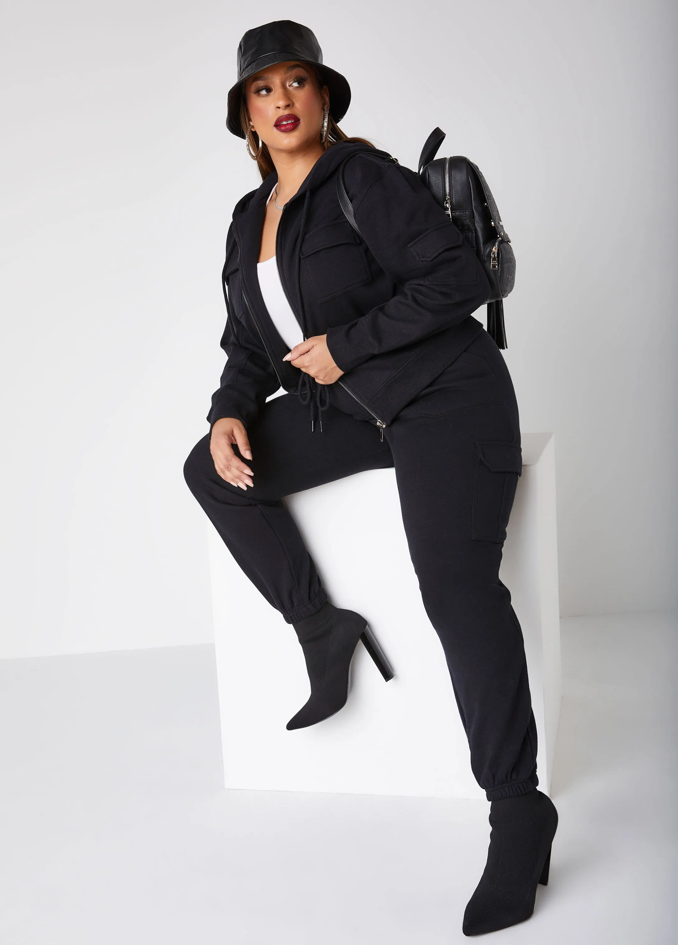 Cargo Pocket Joggers sold by Ashley Stewart product image thumbnail 5