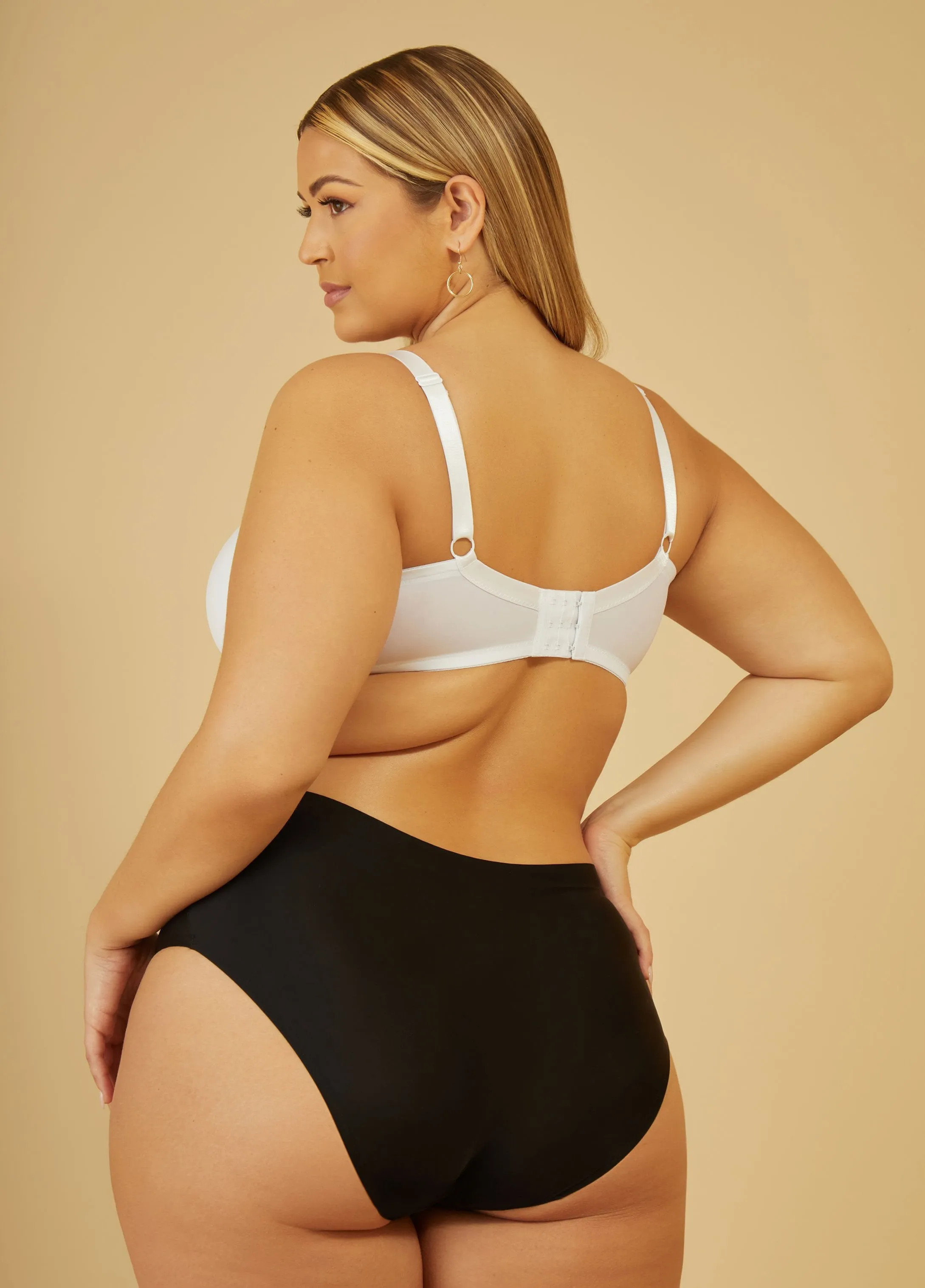 Wireless Lace Trimmed T Shirt Bra sold by Ashley Stewart product image thumbnail 2