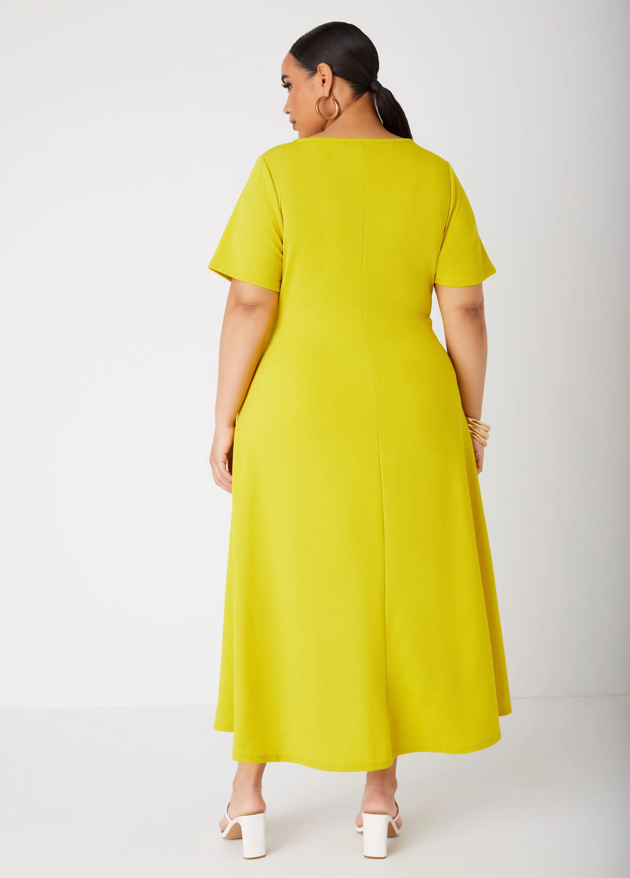 Crisscross Textured Duster sold by Ashley Stewart product image thumbnail 4