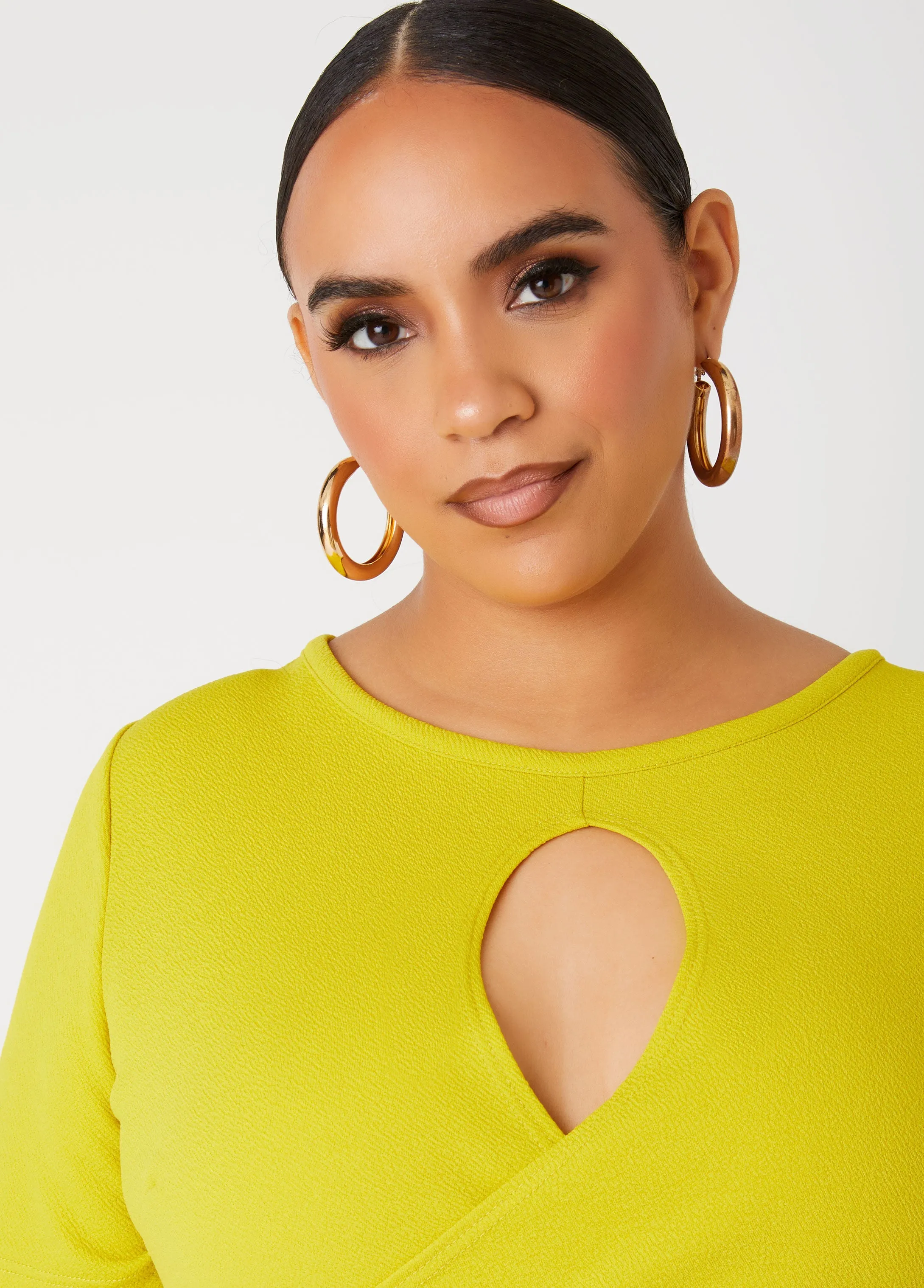 Crisscross Textured Duster sold by Ashley Stewart product image thumbnail 5