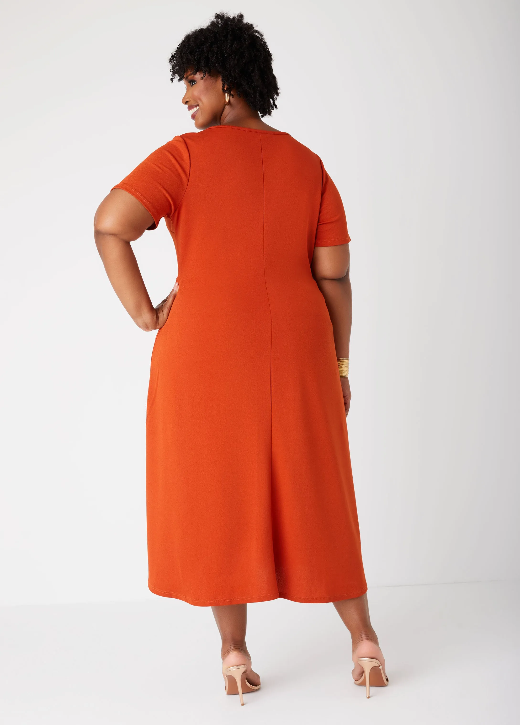 Crisscross Textured Duster sold by Ashley Stewart product image thumbnail 2