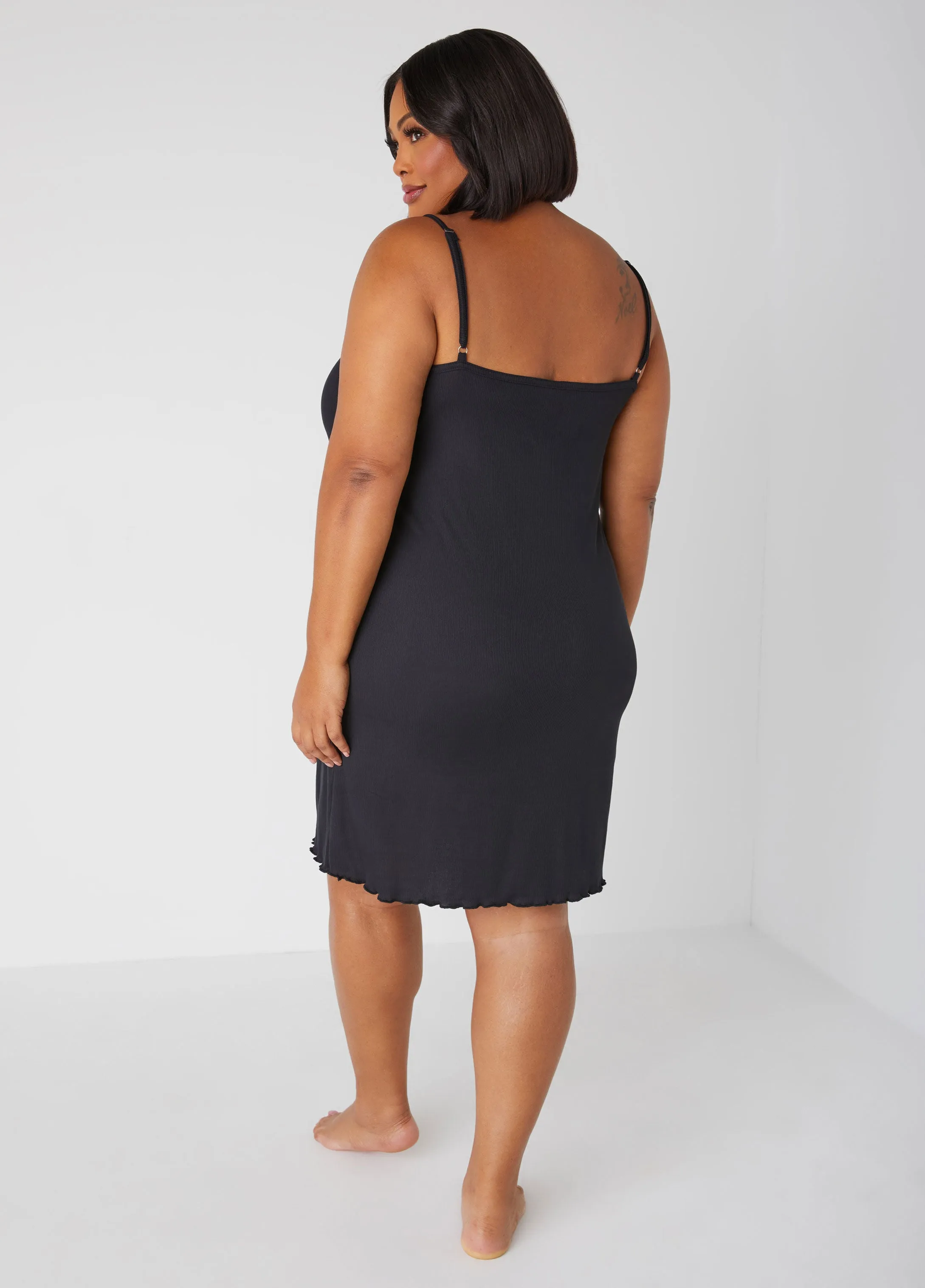 Love To Sleep Chemise And Robe Set sold by Ashley Stewart product image thumbnail 5