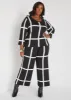 Windowpane Sweater Pants sold by Ashley Stewart