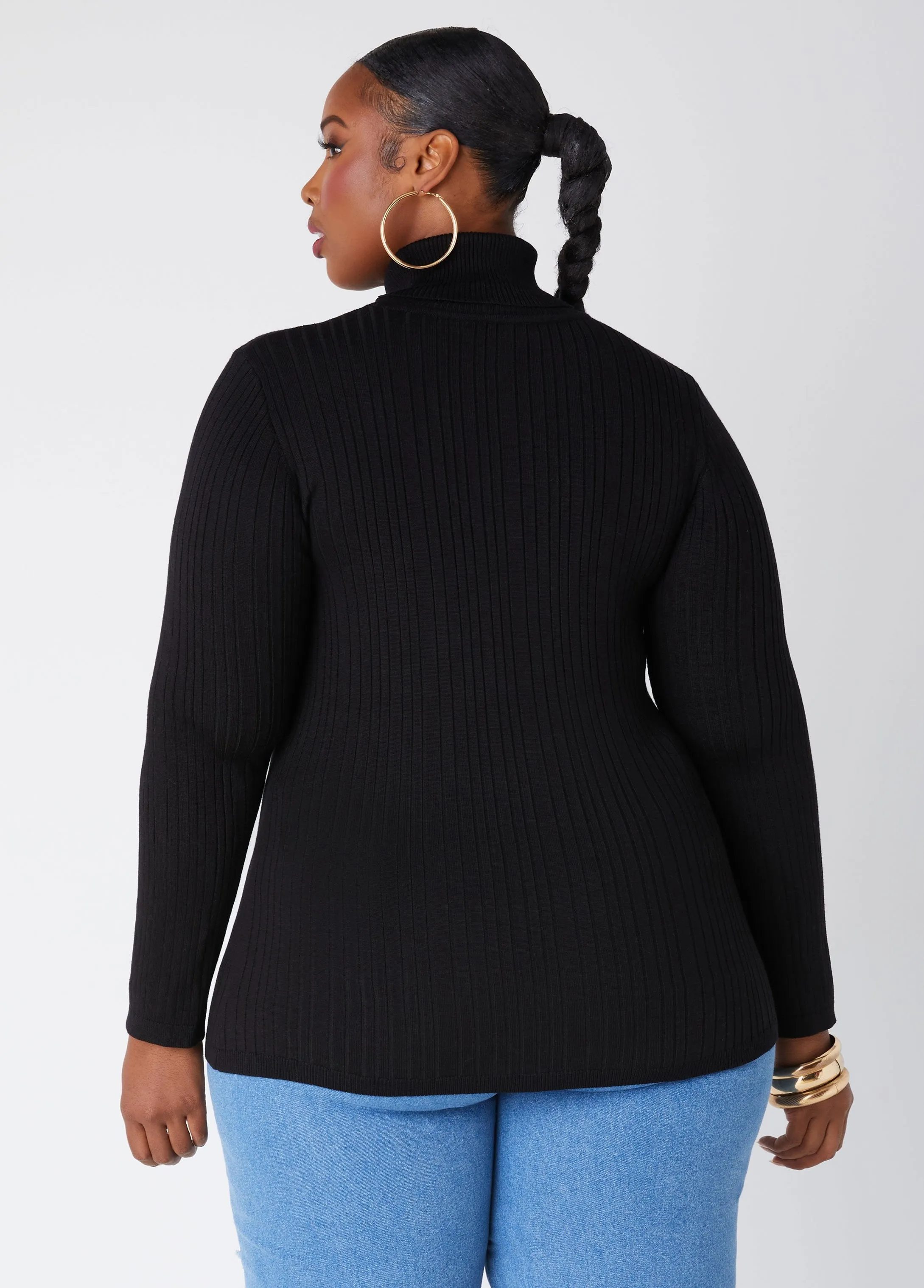 Pullover Turtleneck Sweater sold by Ashley Stewart product image thumbnail 2