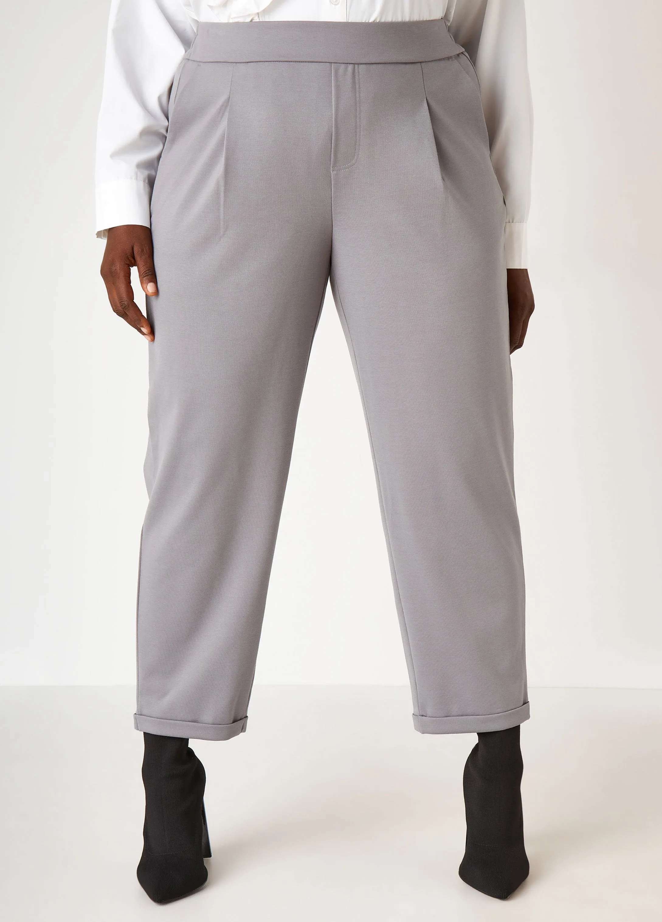 Ponte Tapered Ankle Pants sold by Ashley Stewart