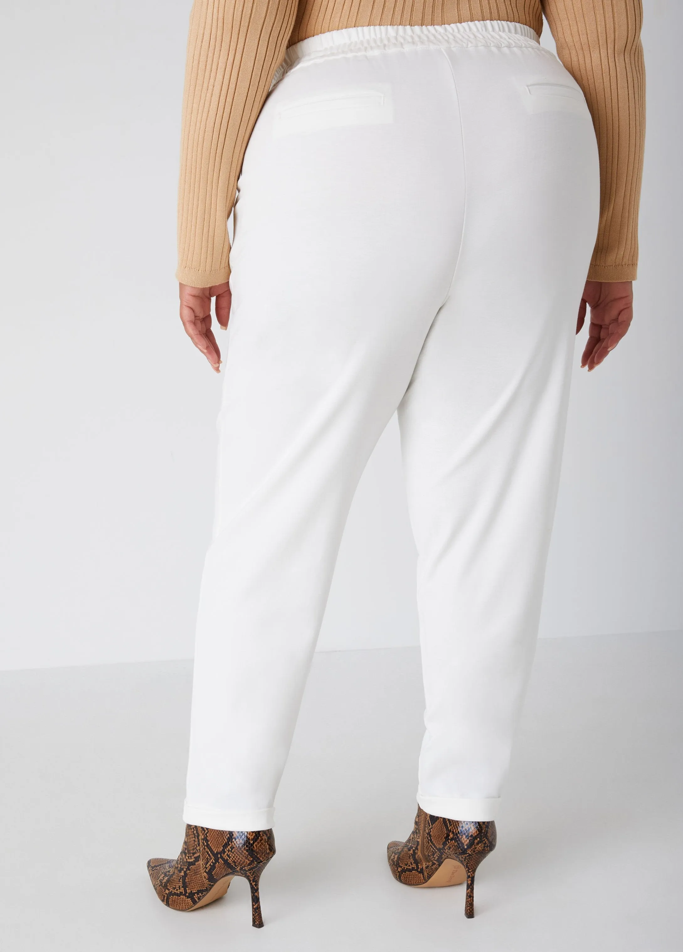 Ponte Tapered Ankle Pants sold by Ashley Stewart product image thumbnail 5