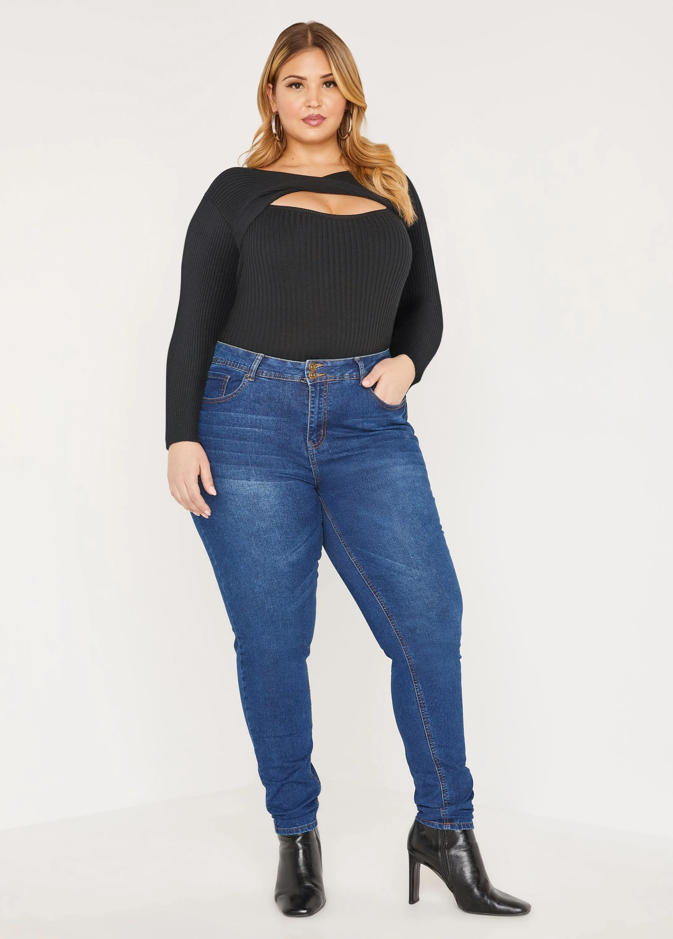 Twisted Cutout Sweater sold by Ashley Stewart product image thumbnail 4