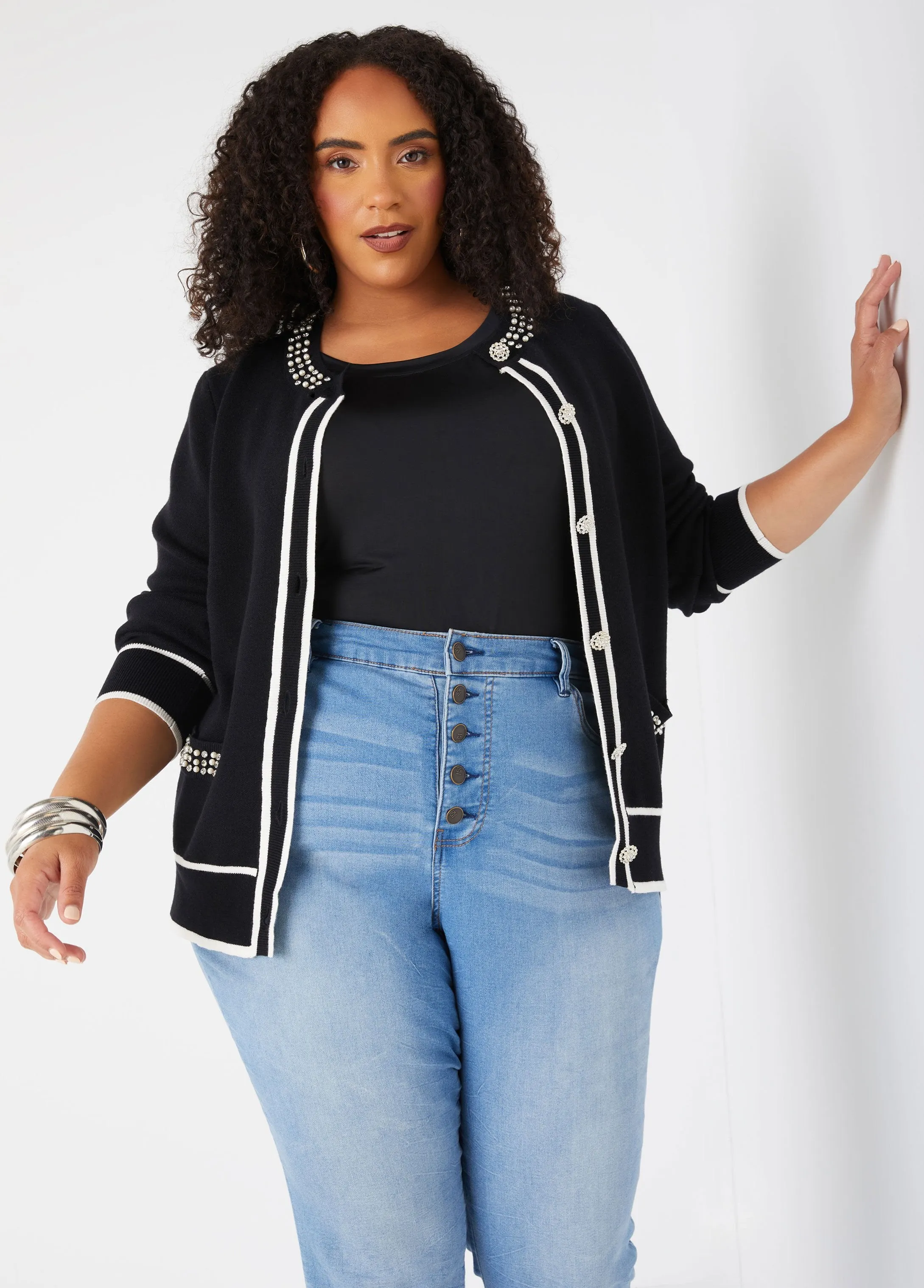 The Basic Knit Cami Top sold by Ashley Stewart product image thumbnail 3