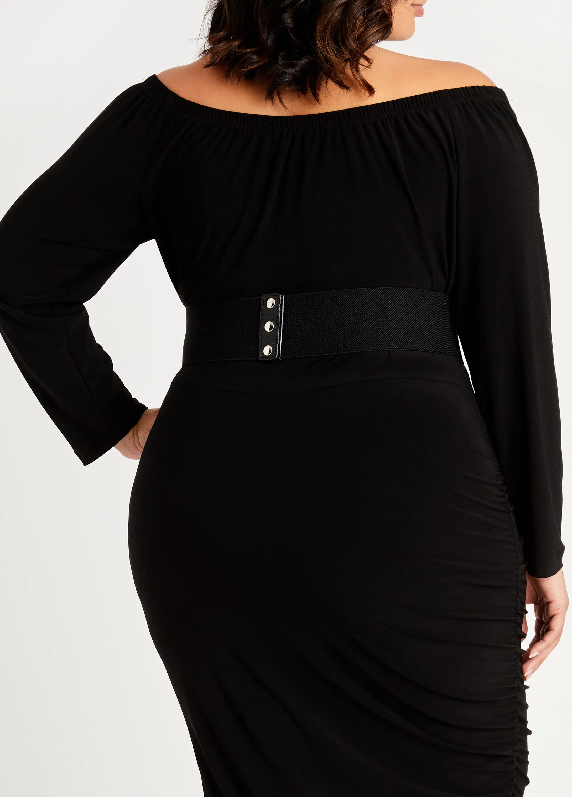 Crystal Circle Wide Stretch Belt sold by Ashley Stewart product image thumbnail 2