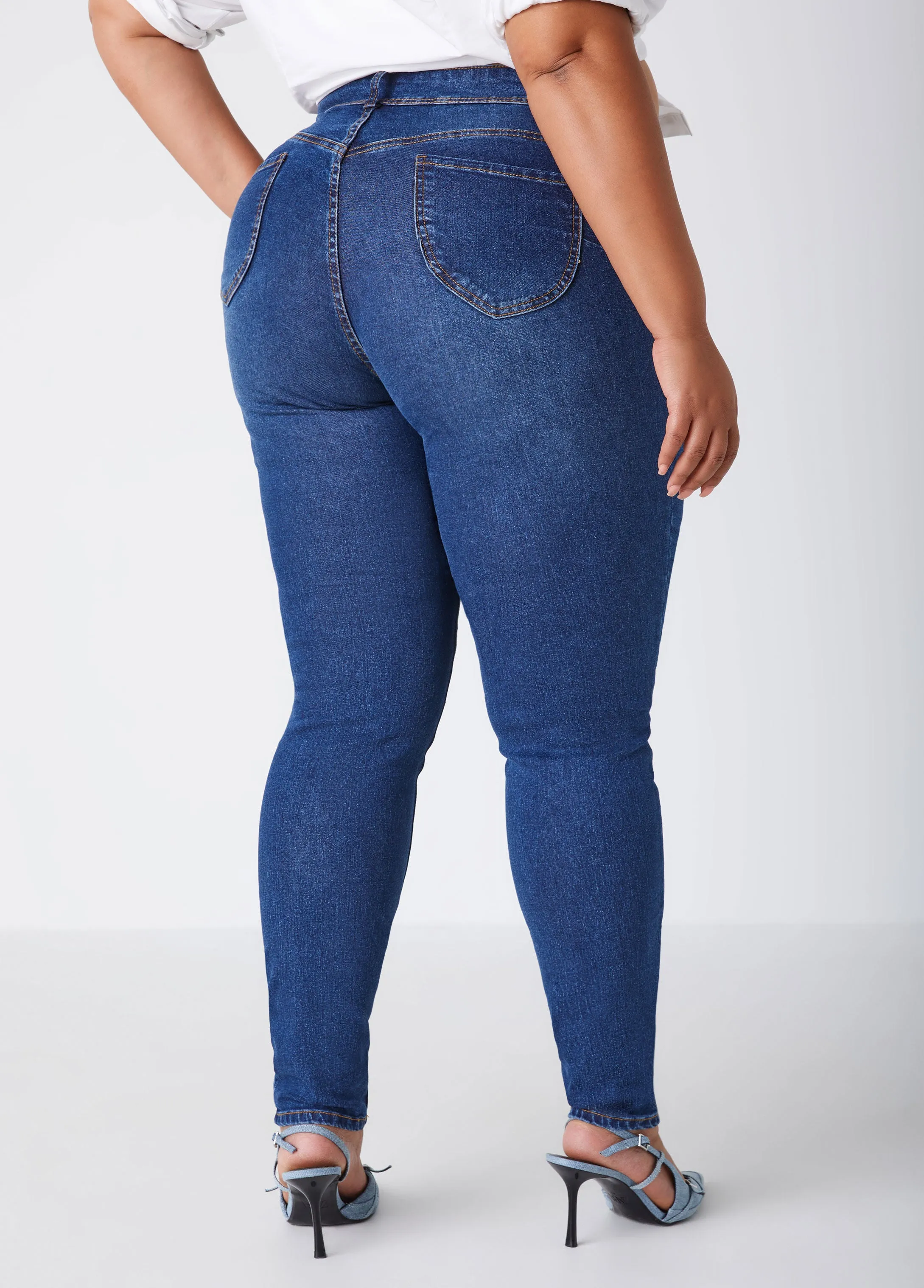 Fearless High Rise Skinny Jeans sold by Ashley Stewart product image thumbnail 2