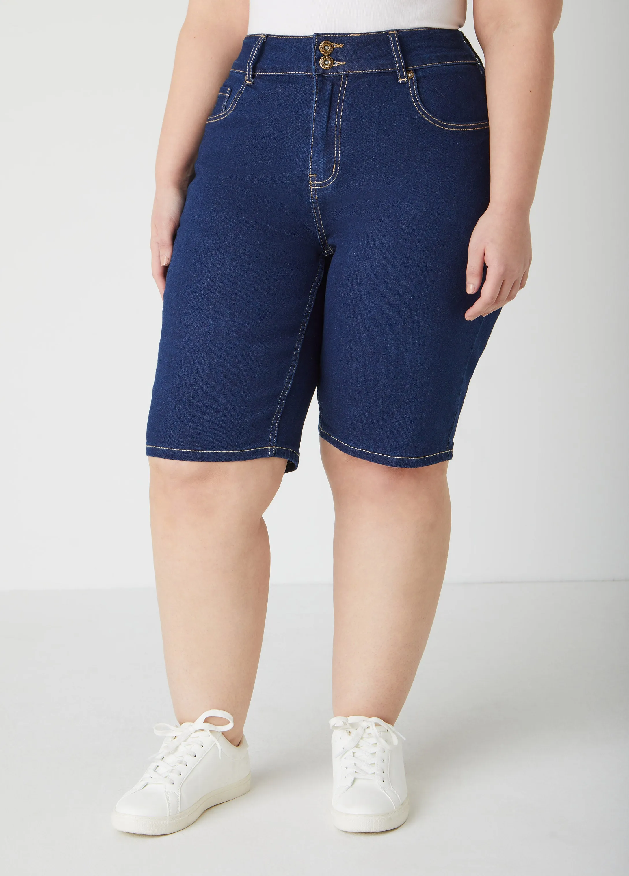 Fearless Denim Shorts sold by Ashley Stewart product image thumbnail 4