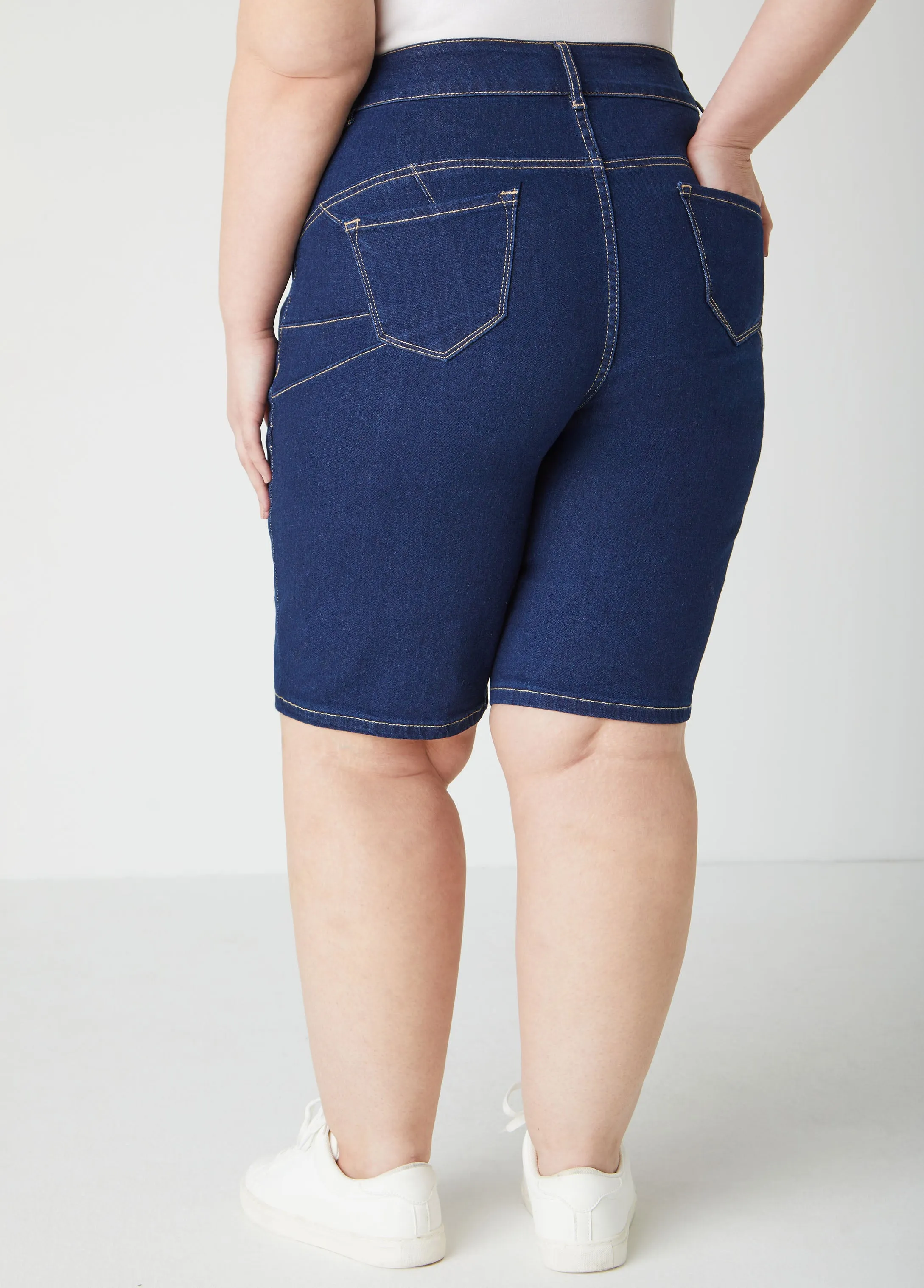 Fearless Denim Shorts sold by Ashley Stewart product image thumbnail 5